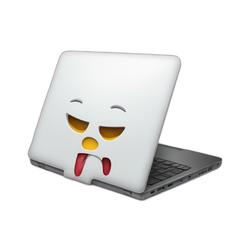 Hurt laptop emoji