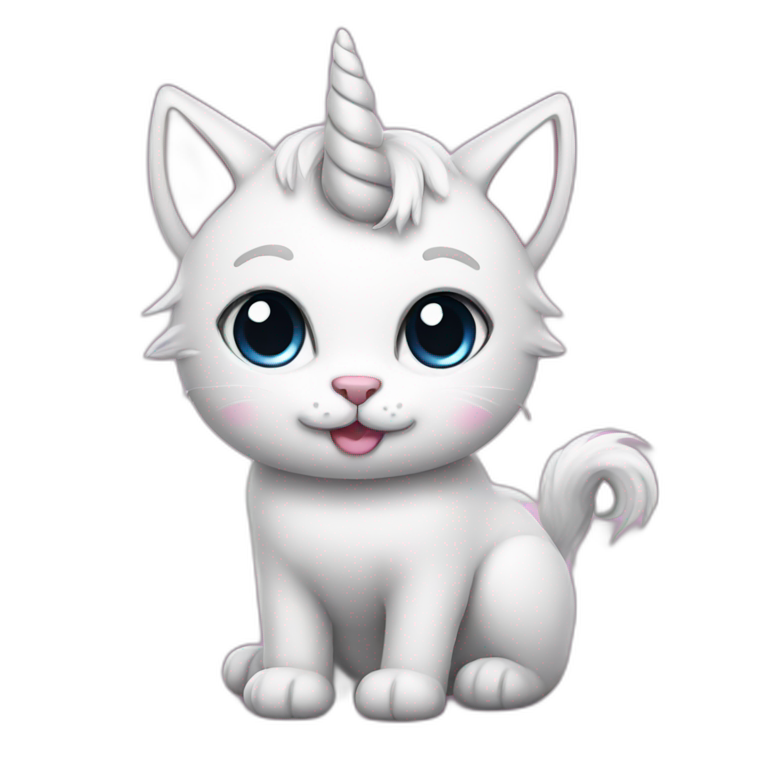cute unicorn cat emoji