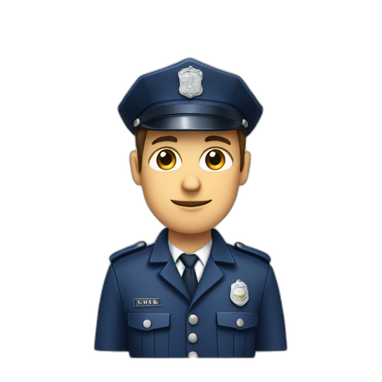 French police officer emoji