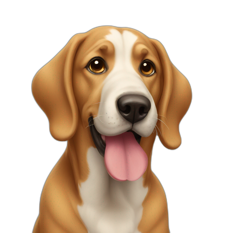 Big nose dog emoji