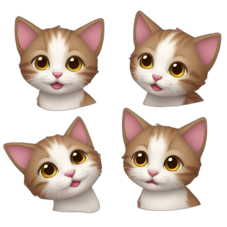 cute furry kittens  emoji