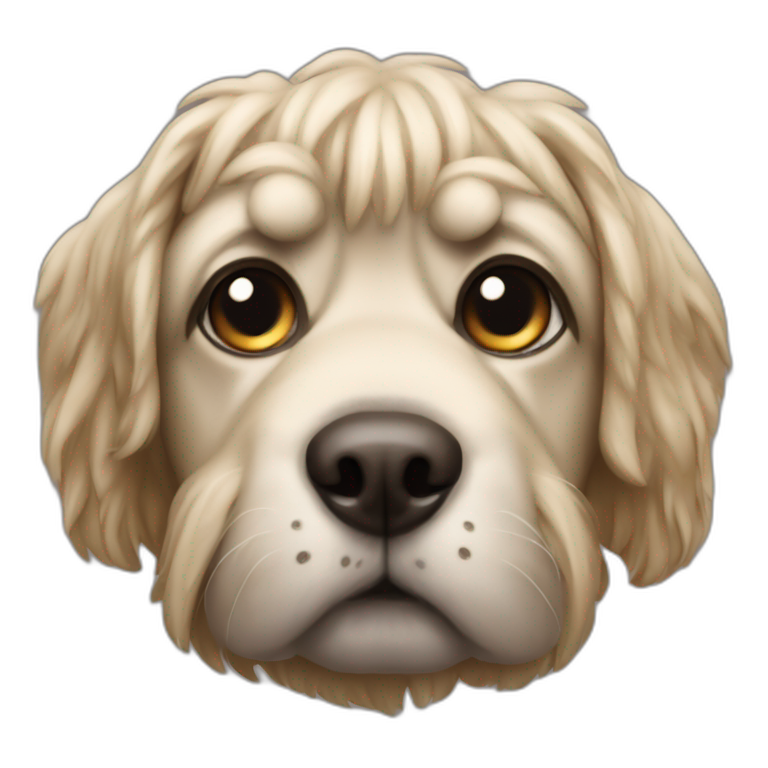 Kind Mops dog emoji