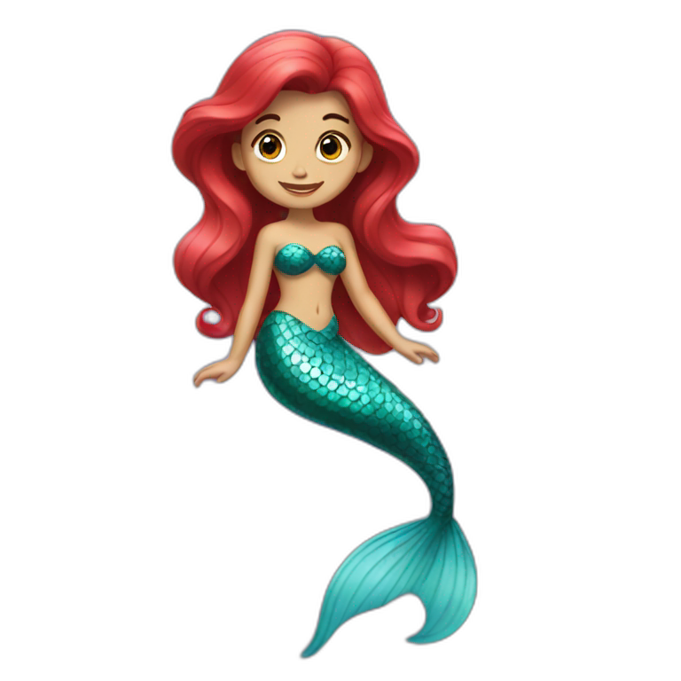 little mermaid emoji