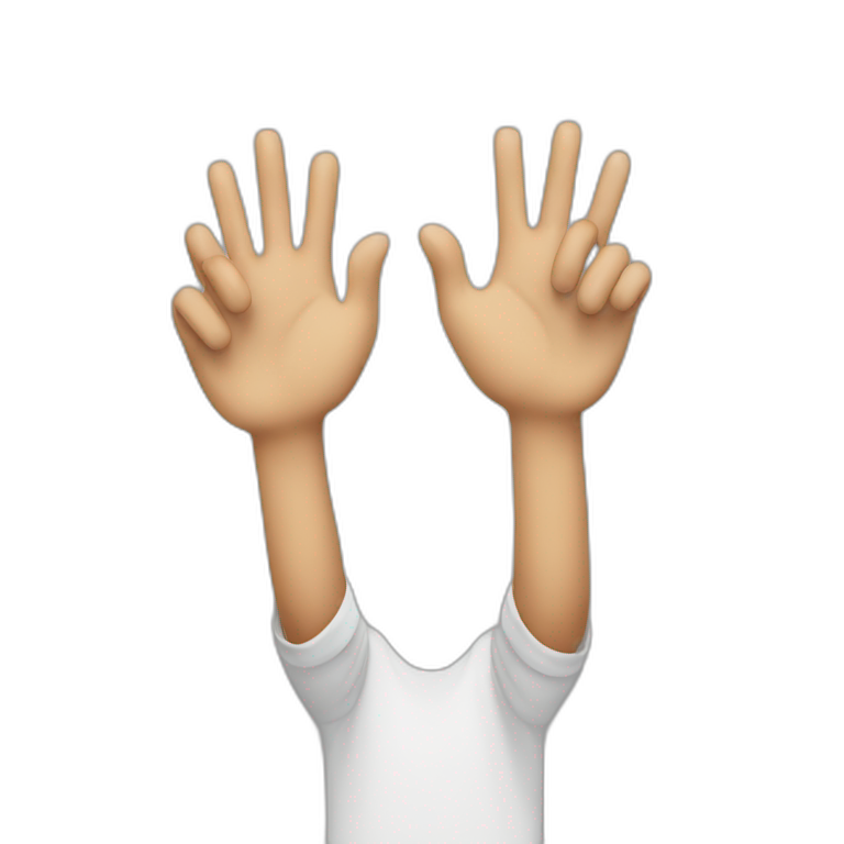 Hands up emoji