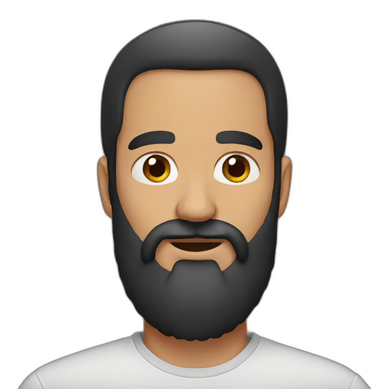 man-long-black-beard emoji