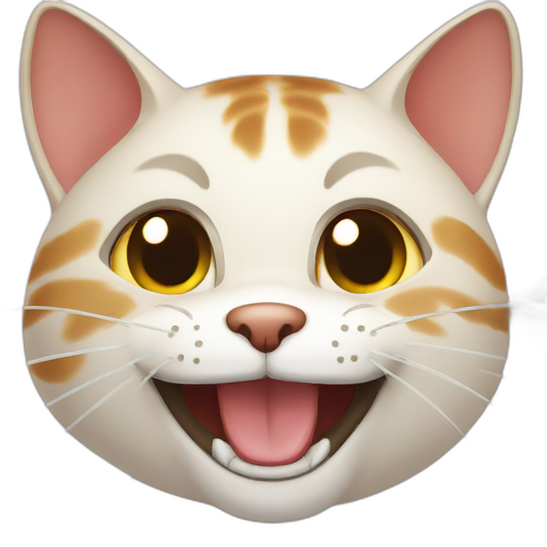 Chinese Cat laughing emoji