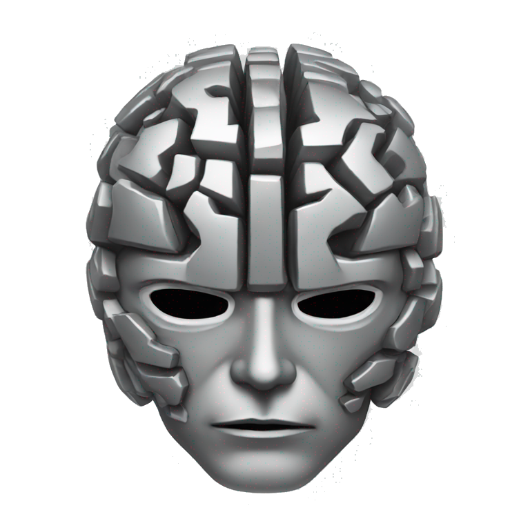 Metal brain icon emoji