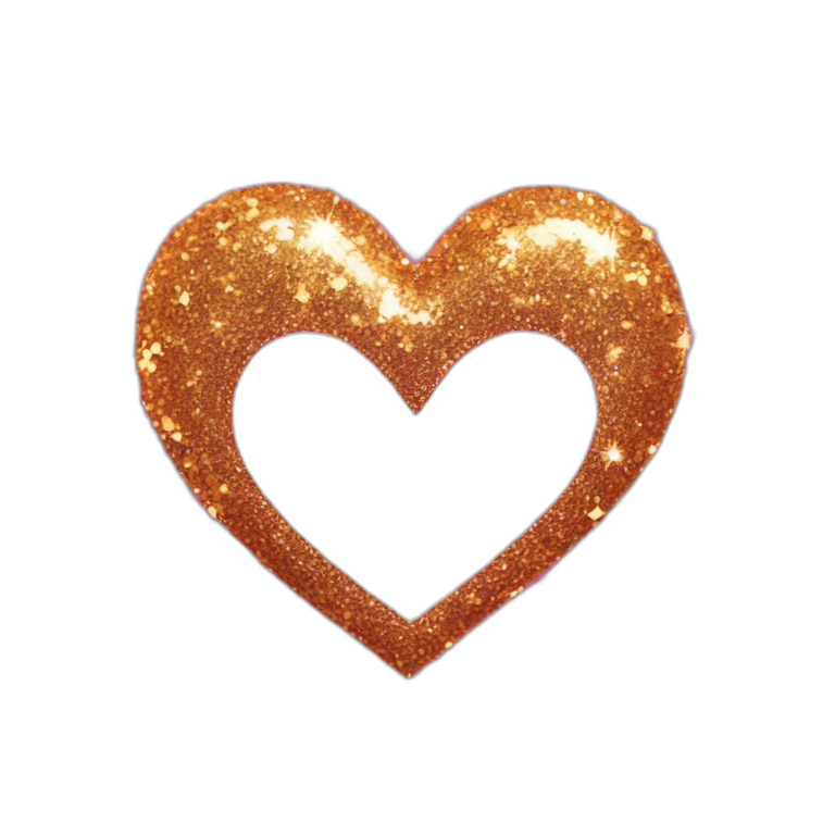 Glitter heart  emoji