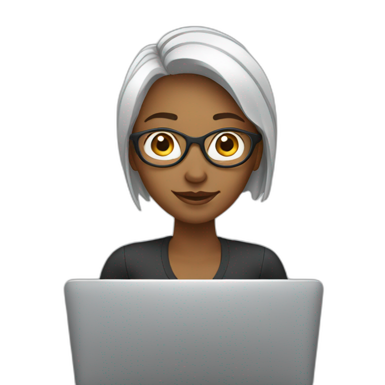 woman with laptop emoji