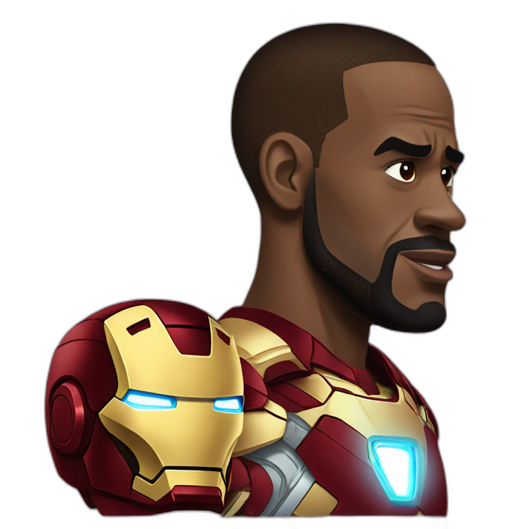 lebron james as iron man emoji AI Emoji Generator