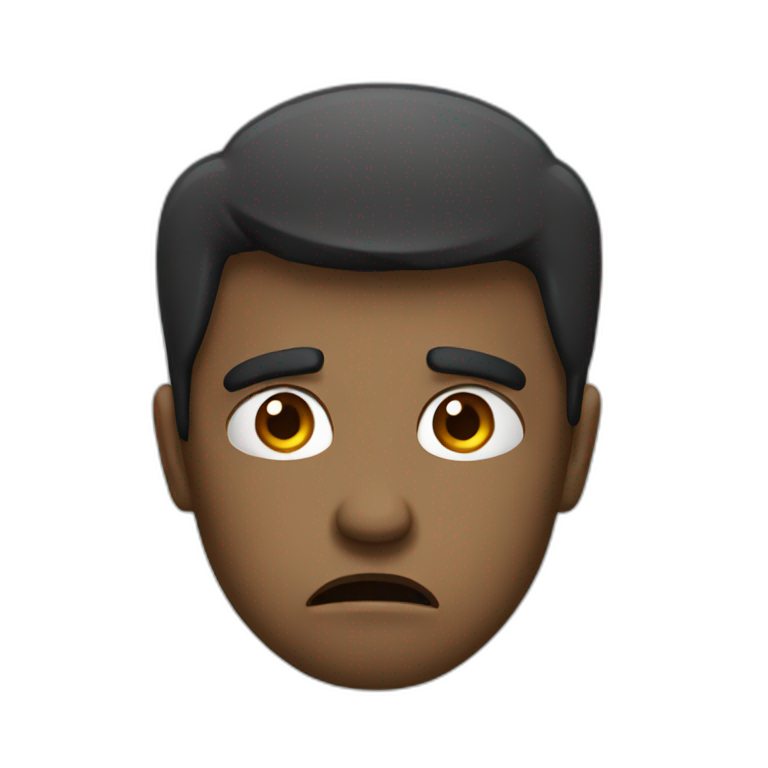 Sad angry  emoji