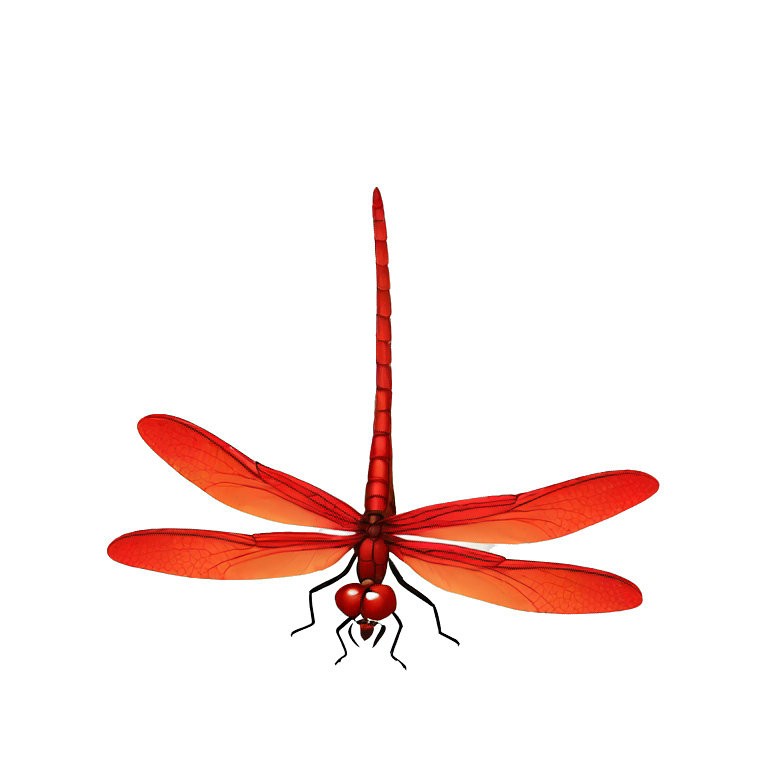 red dragonfly emoji