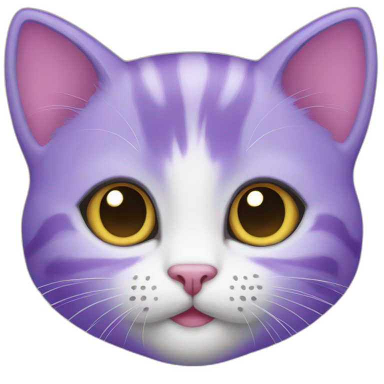 Purple kitten emoji
