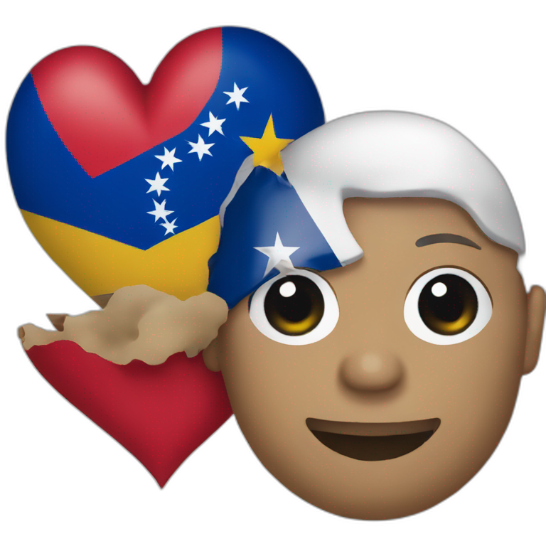 Venezuela and Dominican Republic 2 heart emoji