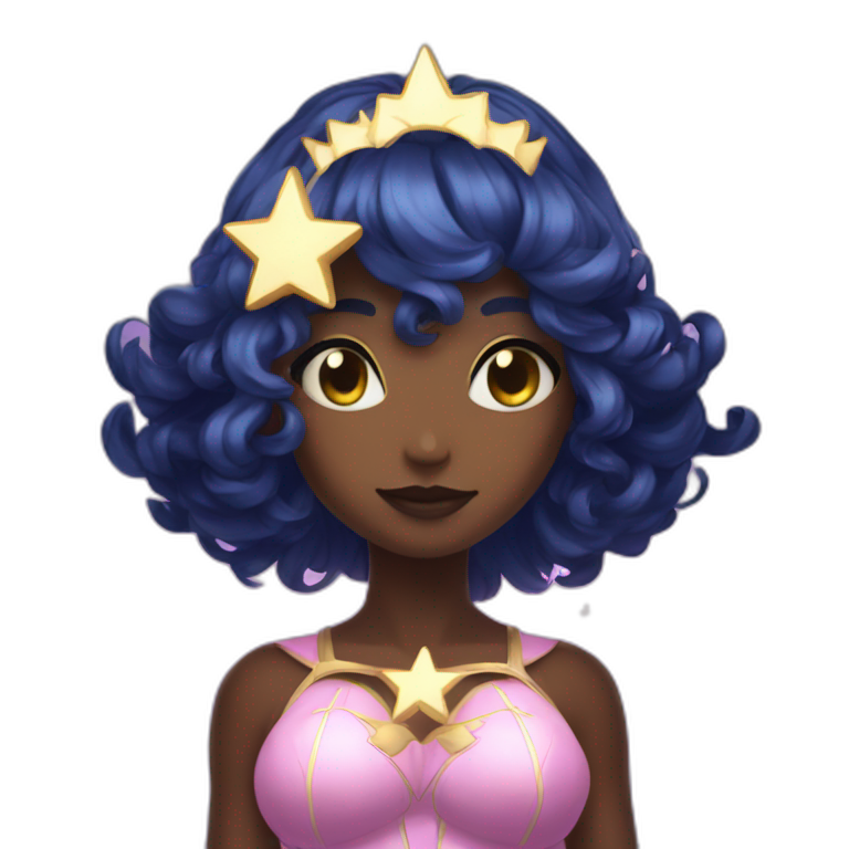 Midnight star Magical girl emoji