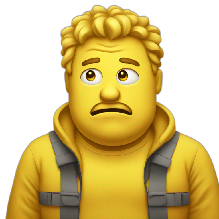 fat emoji yellow mad emoji