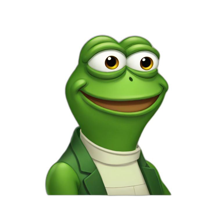 Pepe the frog feels good man emoji