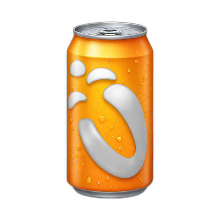 can of orange soda emoji