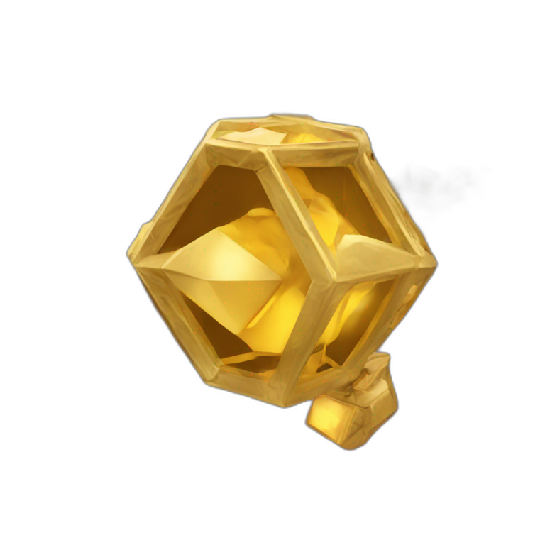 Golden Icosahedron projector emoji