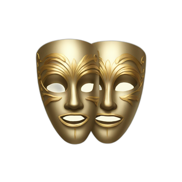 two venetians masks emoji