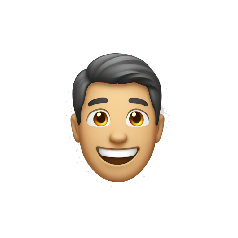 A man laughing  emoji