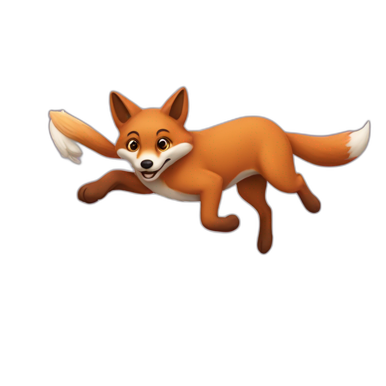 a quick brown fox jumps over the lazy dog emoji