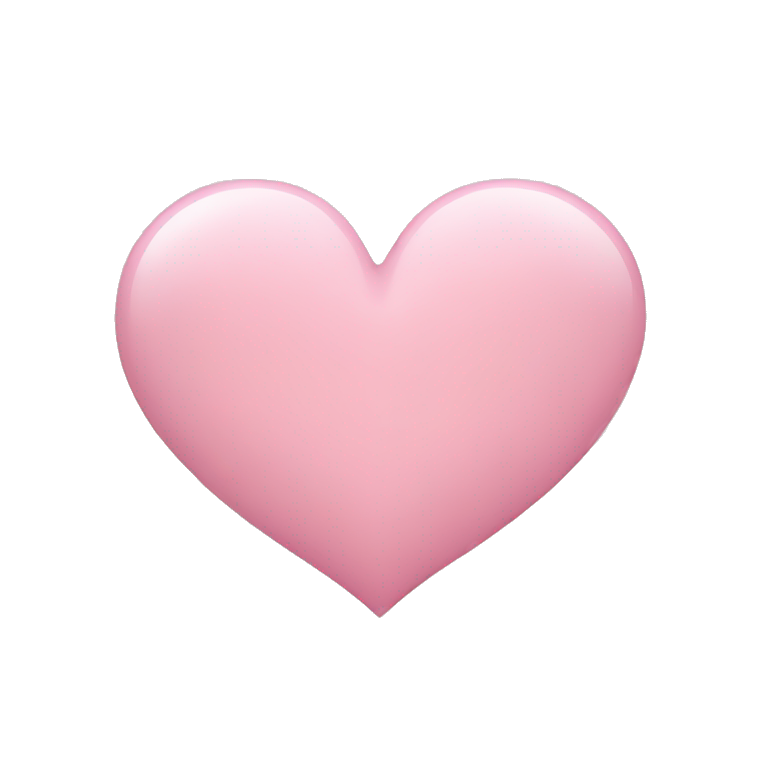 Light pink heart  emoji