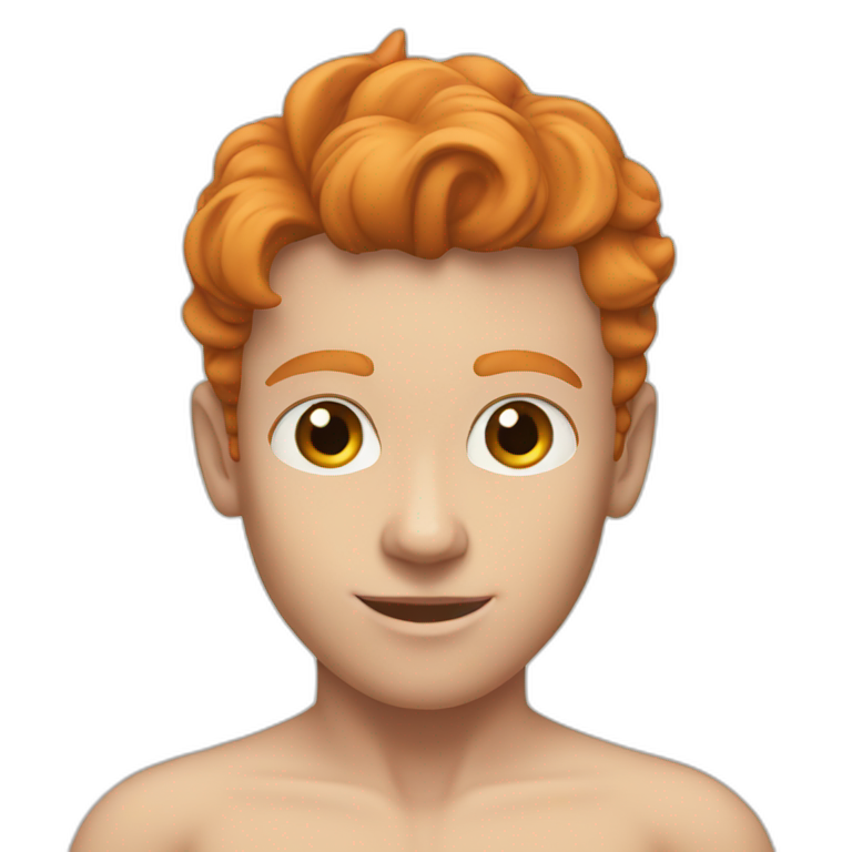 Fit Ginger boy topless emoji