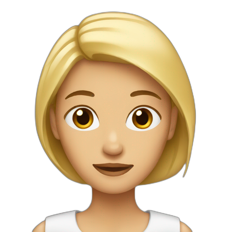 woman with thin arms. emoji