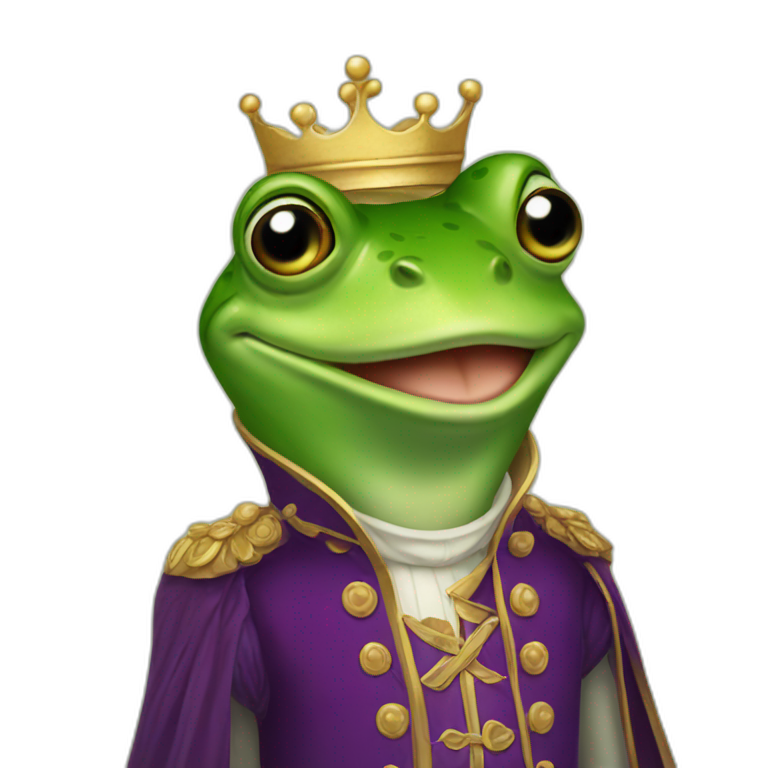 the prince frog emoji