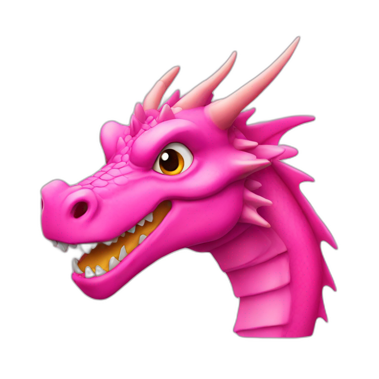 Pink Dragon Head emoji