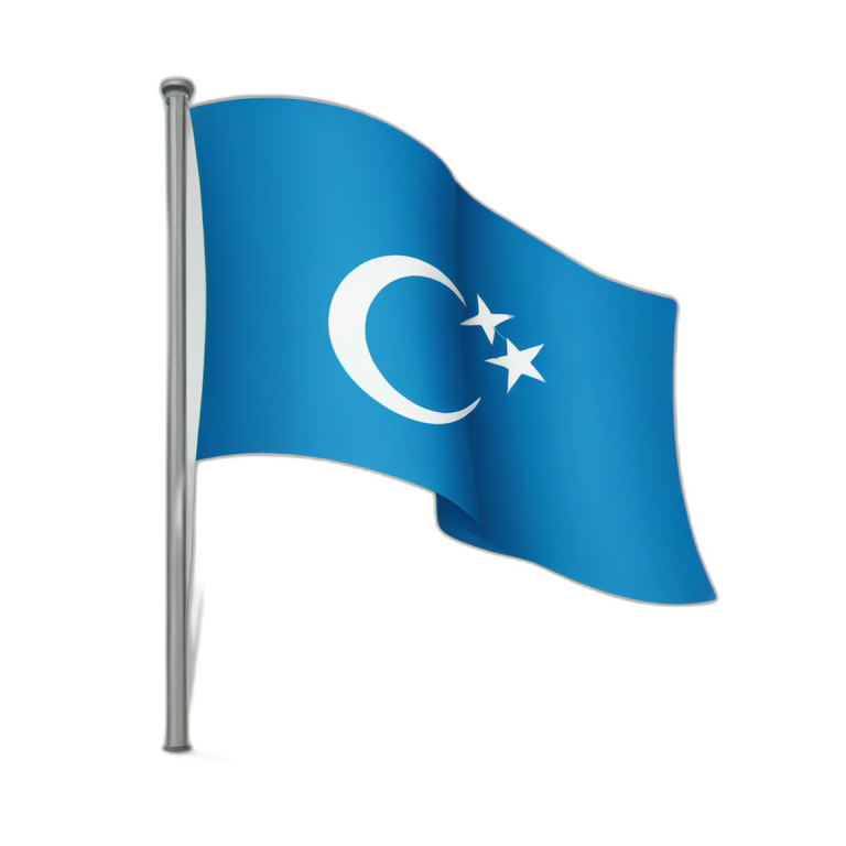 blue turkish flag  emoji