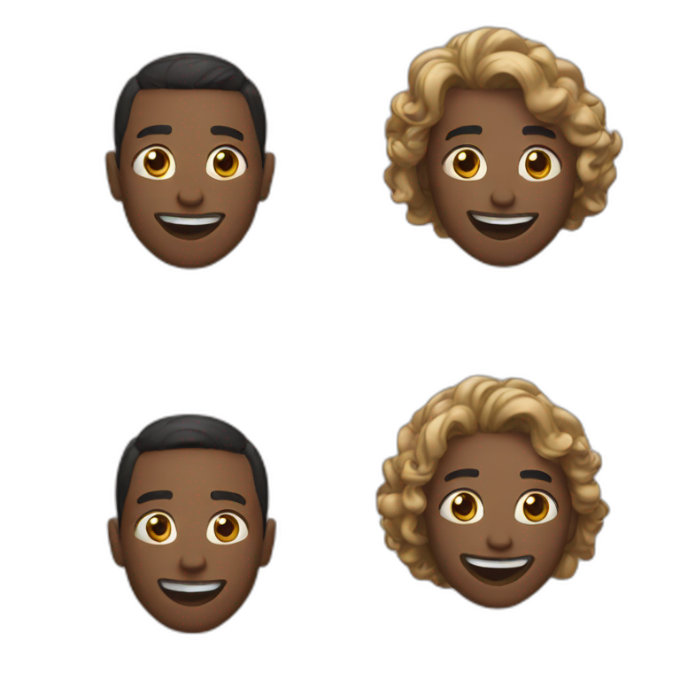 three emoji