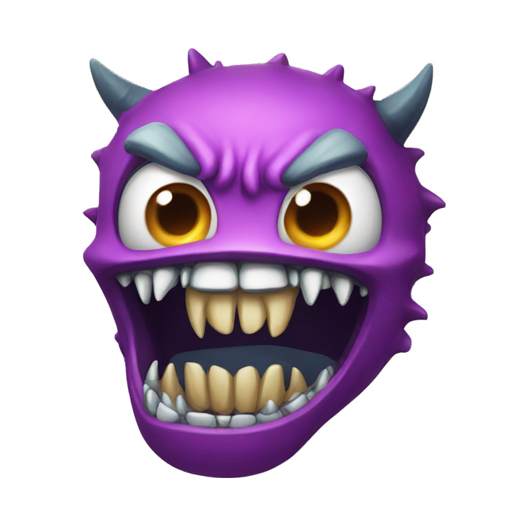 monster sharp teeth emoji