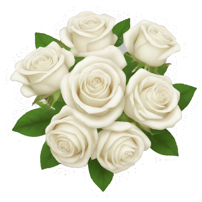 White rose bouquet  emoji