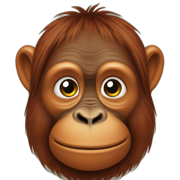 asian orangutan emoji