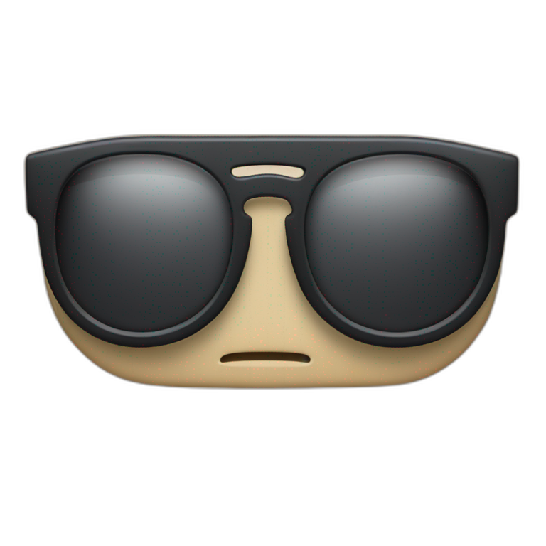 Iphone 14 pro max with glases emoji
