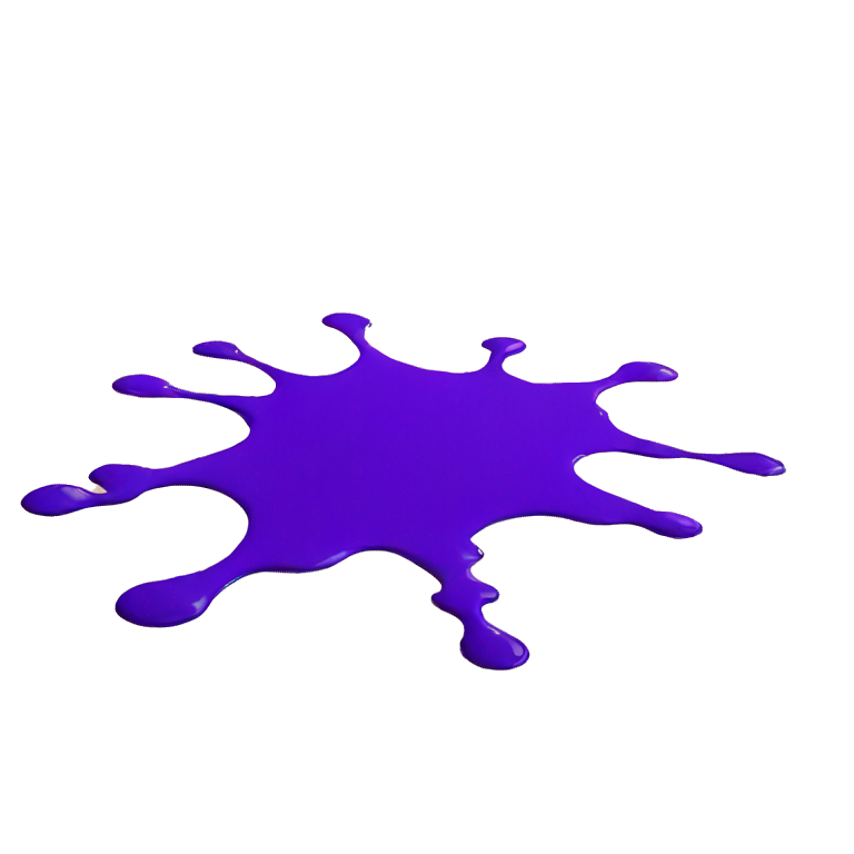 purple paint splashed on the floor emoji