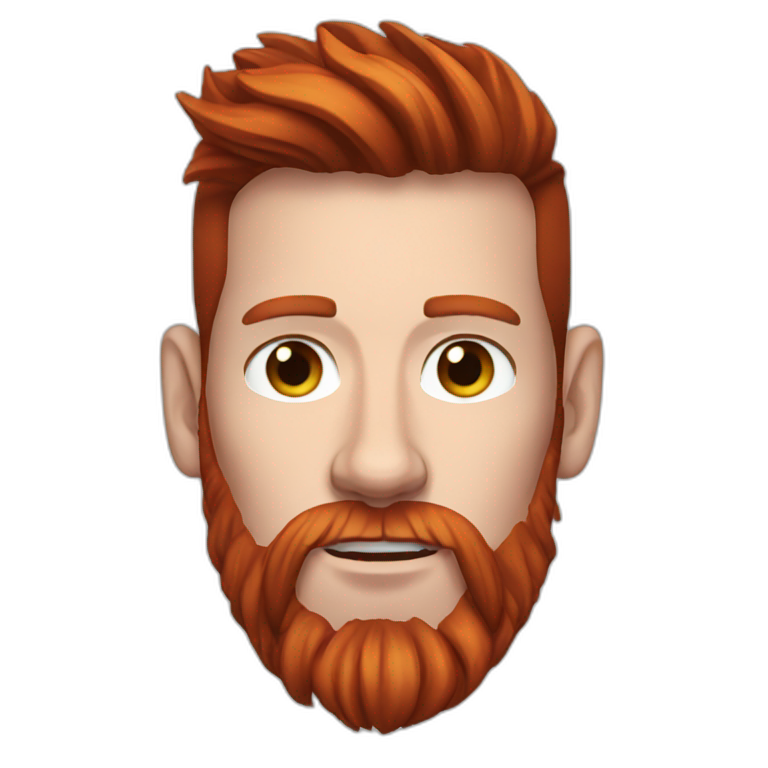 messi red beard emoji