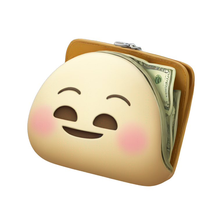 happy fat  money wallet emoji