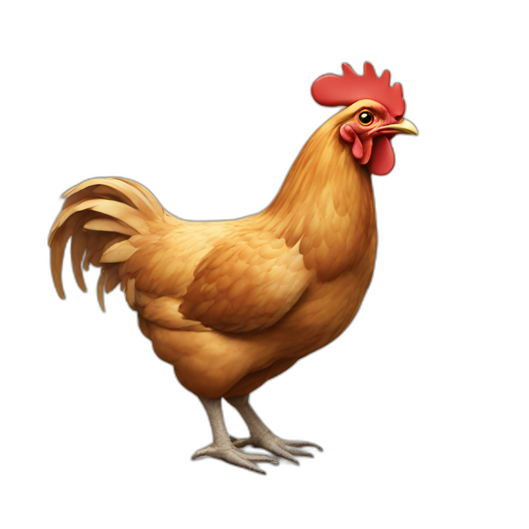 Chicken controlling emoji