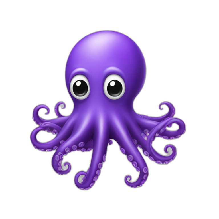 Engineering purple octopus emoji