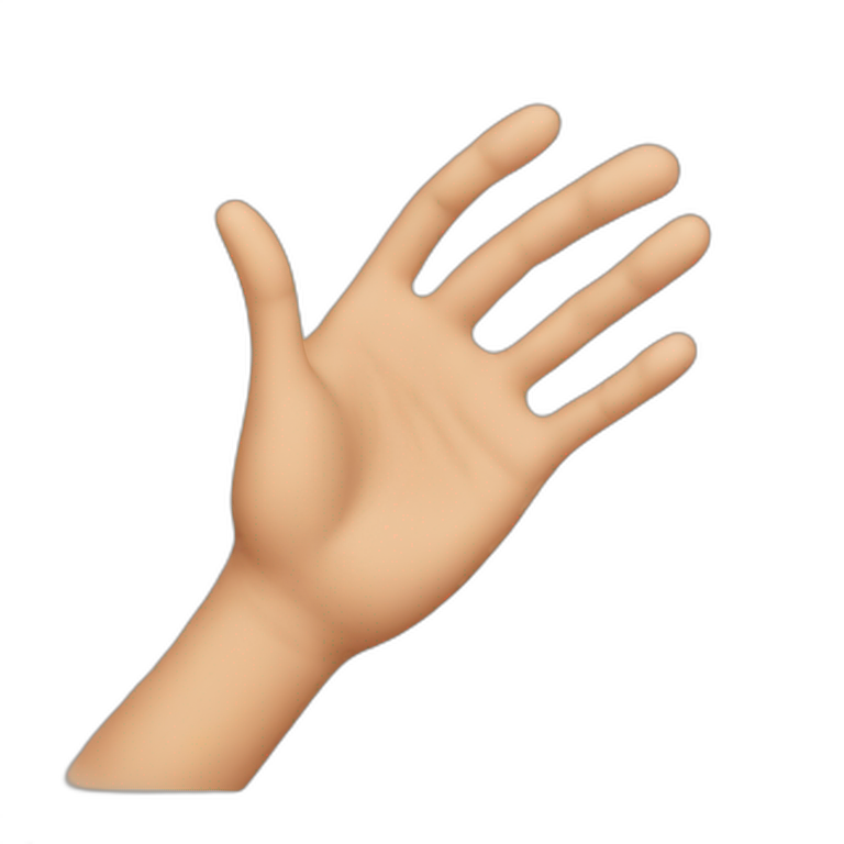 hand to hand emoji