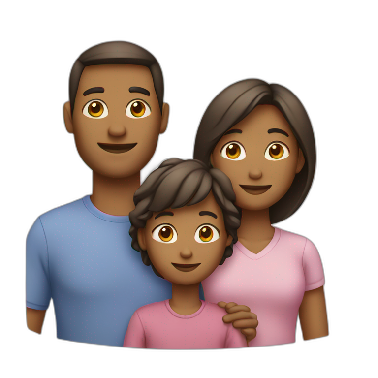 Family with two children’s  emoji