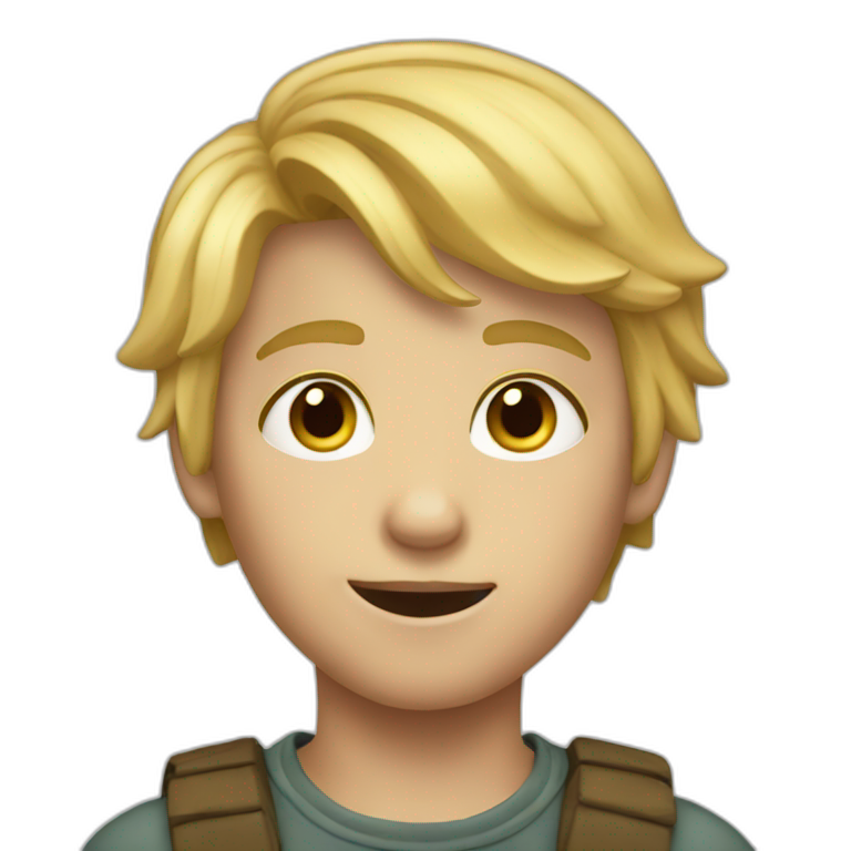 Blond Seven years old boy emoji