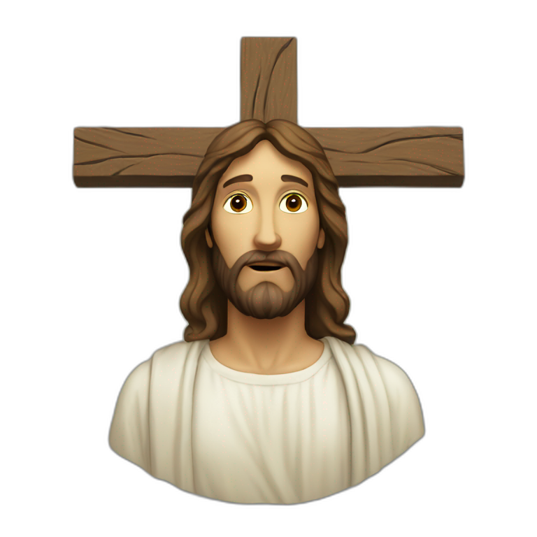 Jesus on the cross emoji