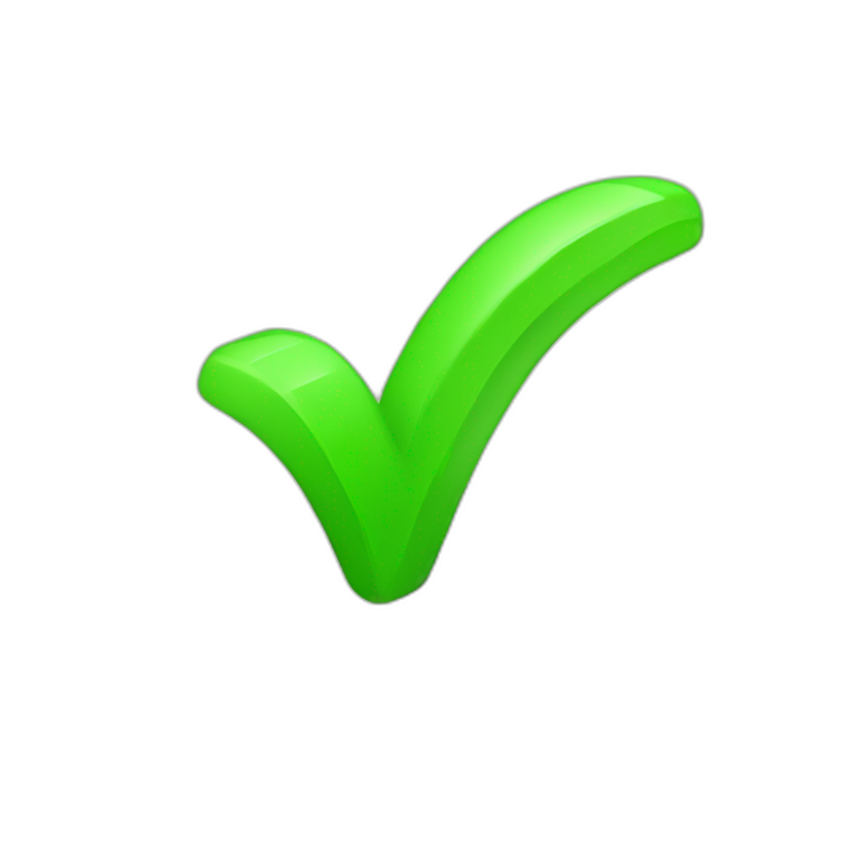 green check mark emoji