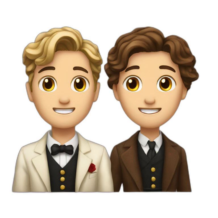 Jake and Rose on the Titanic emoji