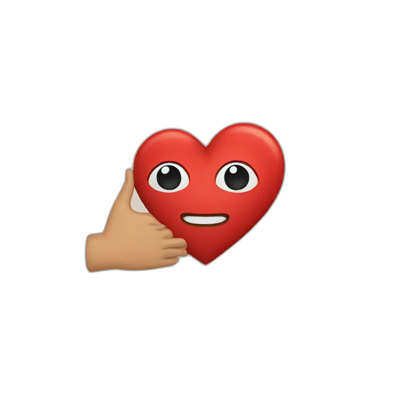 Gojo giving heart emoji