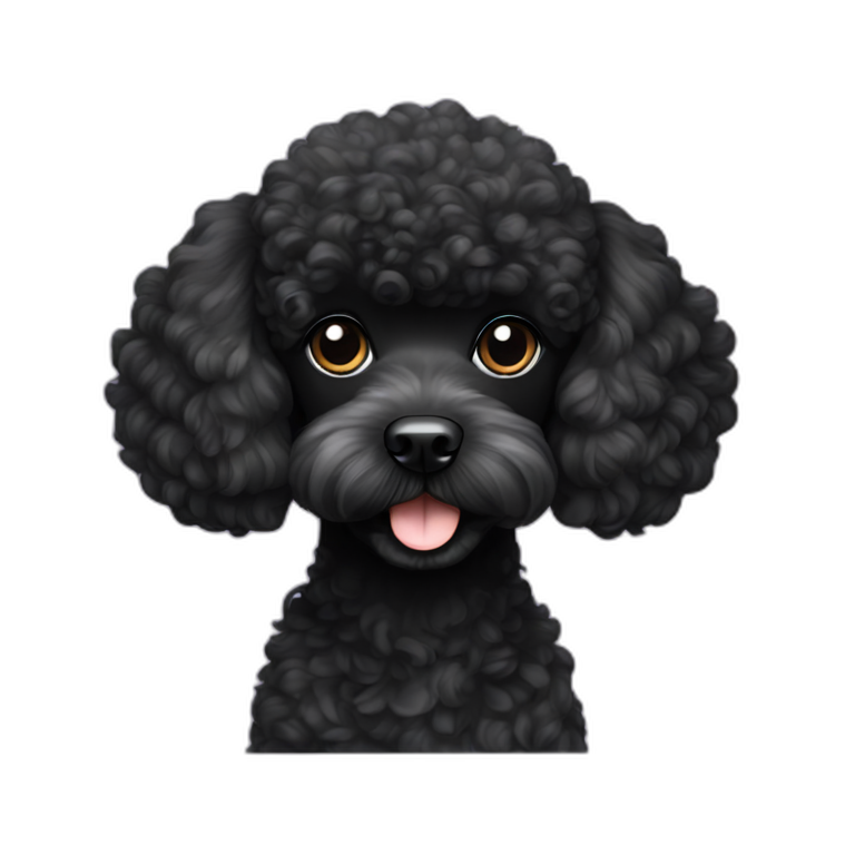 black MINI poodle emoji